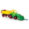 "Чемпион" трактор с ковшом и полуприцепом (сетка) арт.0438 (кор/4)