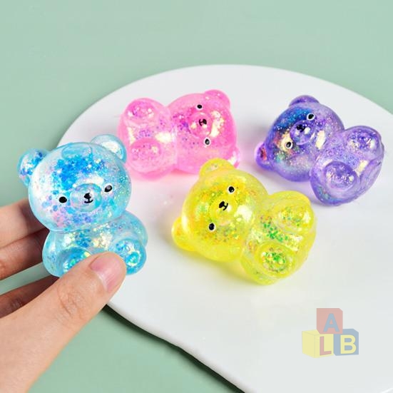Антистресс игрушка  "Мишка с блестками"(1/12)(кор.192), арт.5686