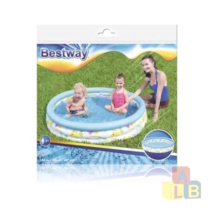 Бассейн надувной Coral Kids 122*25, 140л, 1/6 арт.51009