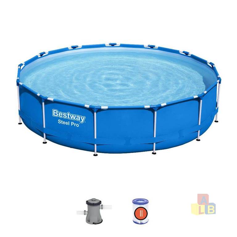 Бассейн каркасный Bestway Steel Pro™ 396 х 84 см фильтр-насос, арт.5612E