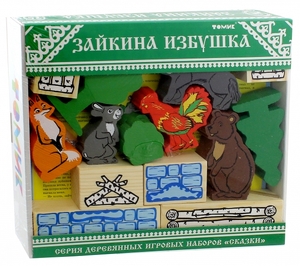 Конструктор "Сказки"Зайкина избушка", арт.4534-4