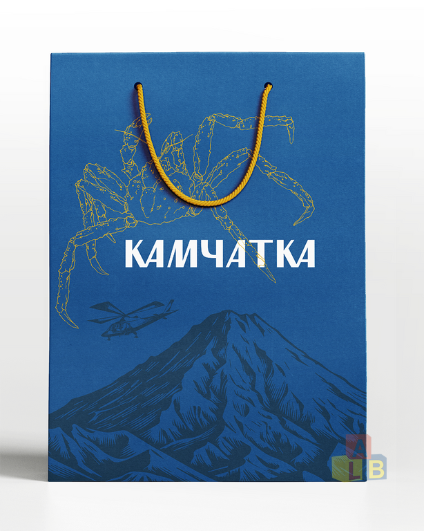Пакет подарочный "Камчатка", размер 26*32*12 (1/12)(кор.480), арт.A-2513M