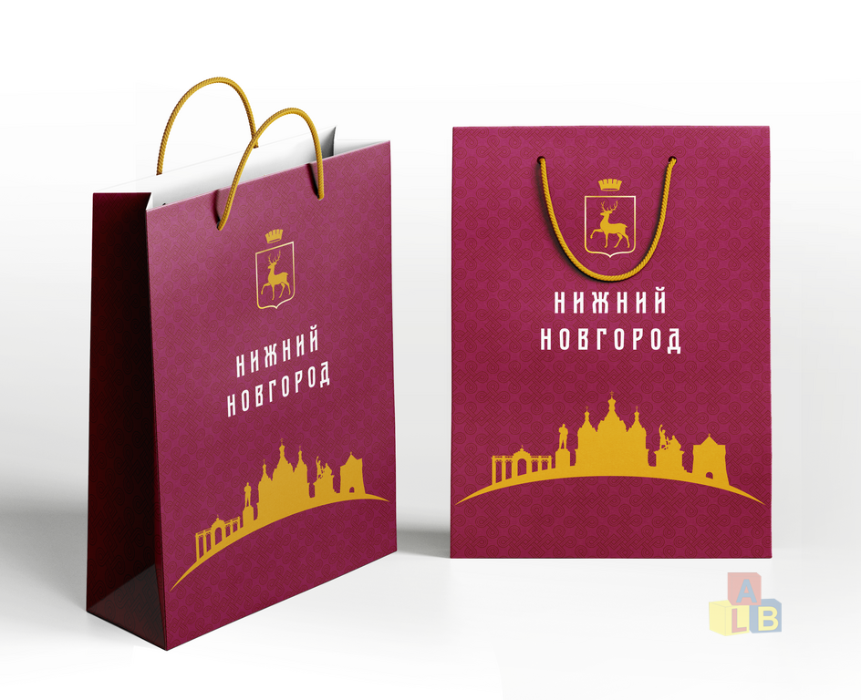 Пакет подарочный "Нижний Новгород", размер 26*32*12 (1/12)(кор.480), арт.A-2505M