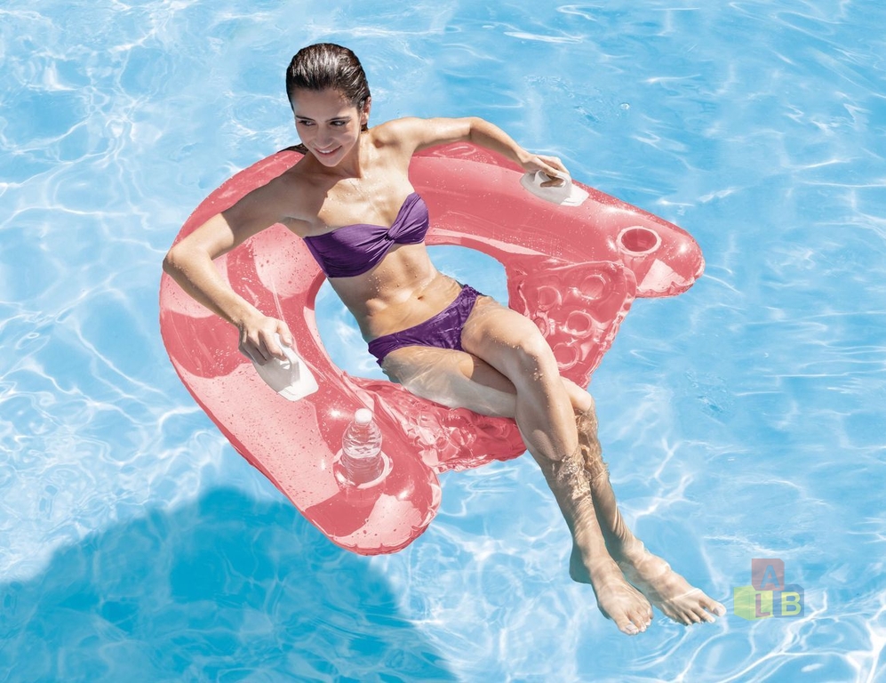 Надувное кресло-шезлонг для плавания-отдыха на воде Intex, арт.58859EU